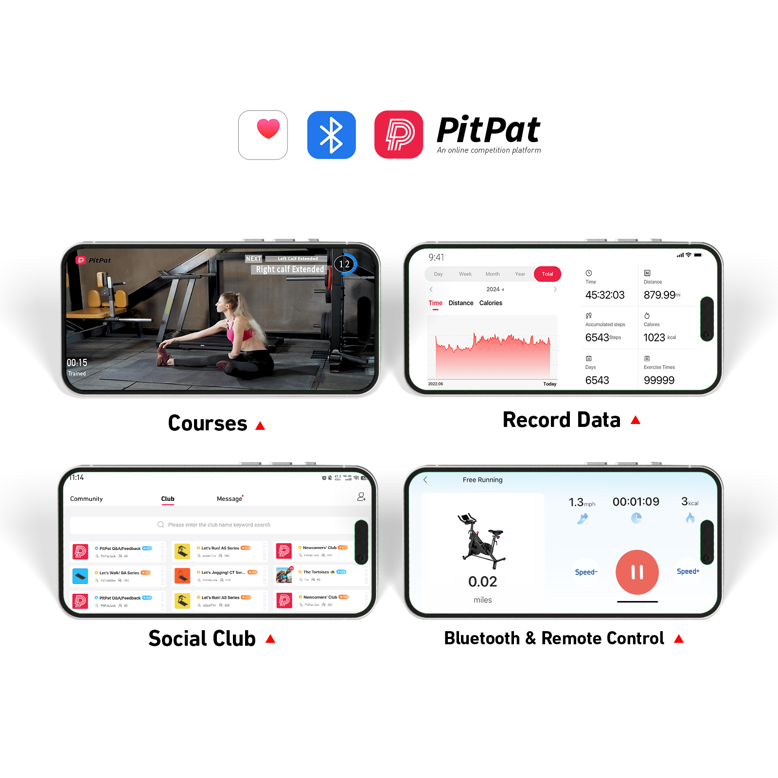 DeerRun S500 Pro King Size Indoor Exercise Bike for Tall Riders 32 Magnetic Resistance, LED Screen