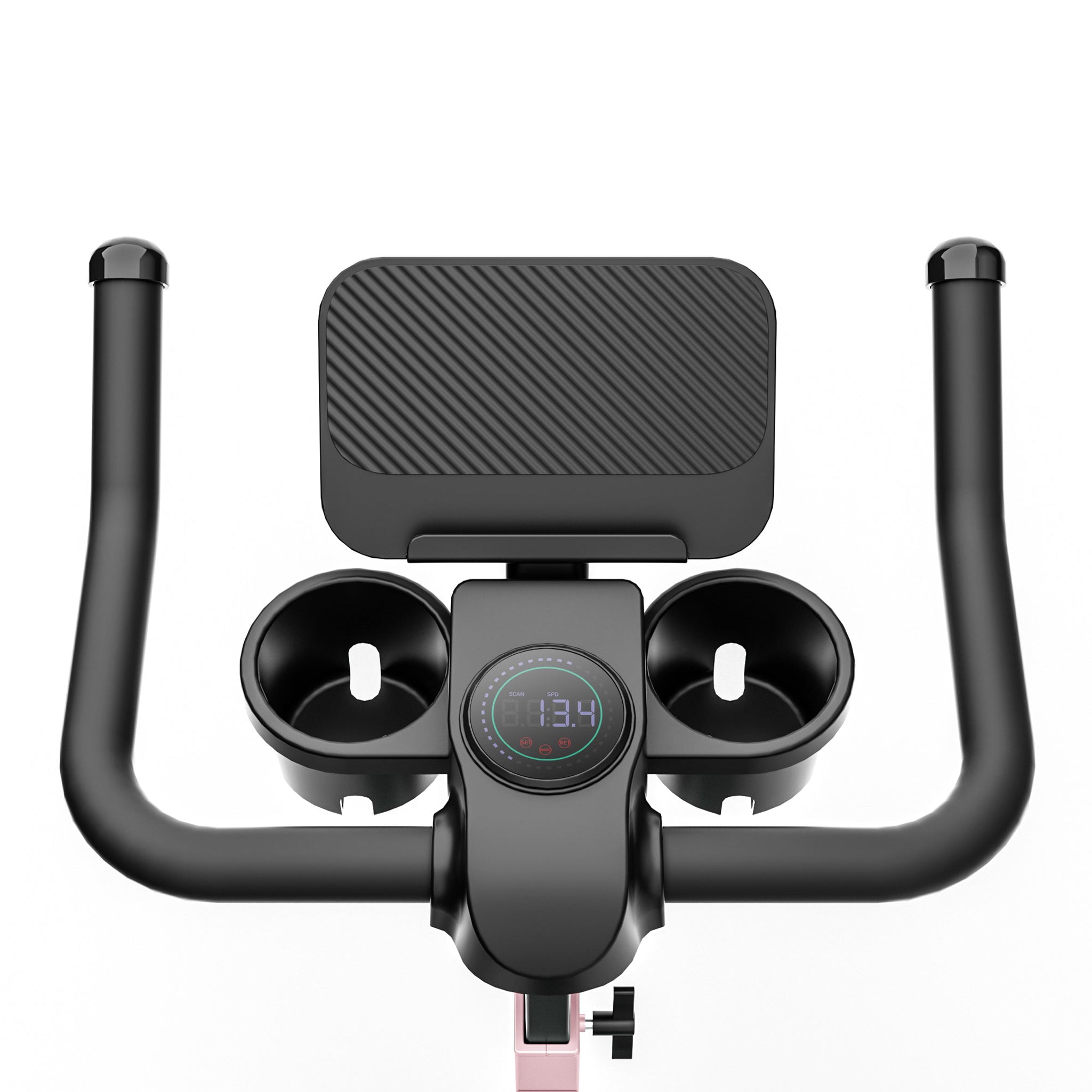 DeerRun S500 Indoor Adjustable Magnetic Resistance Silent Belt Smart Cycling Bike with PitPat App - Pink