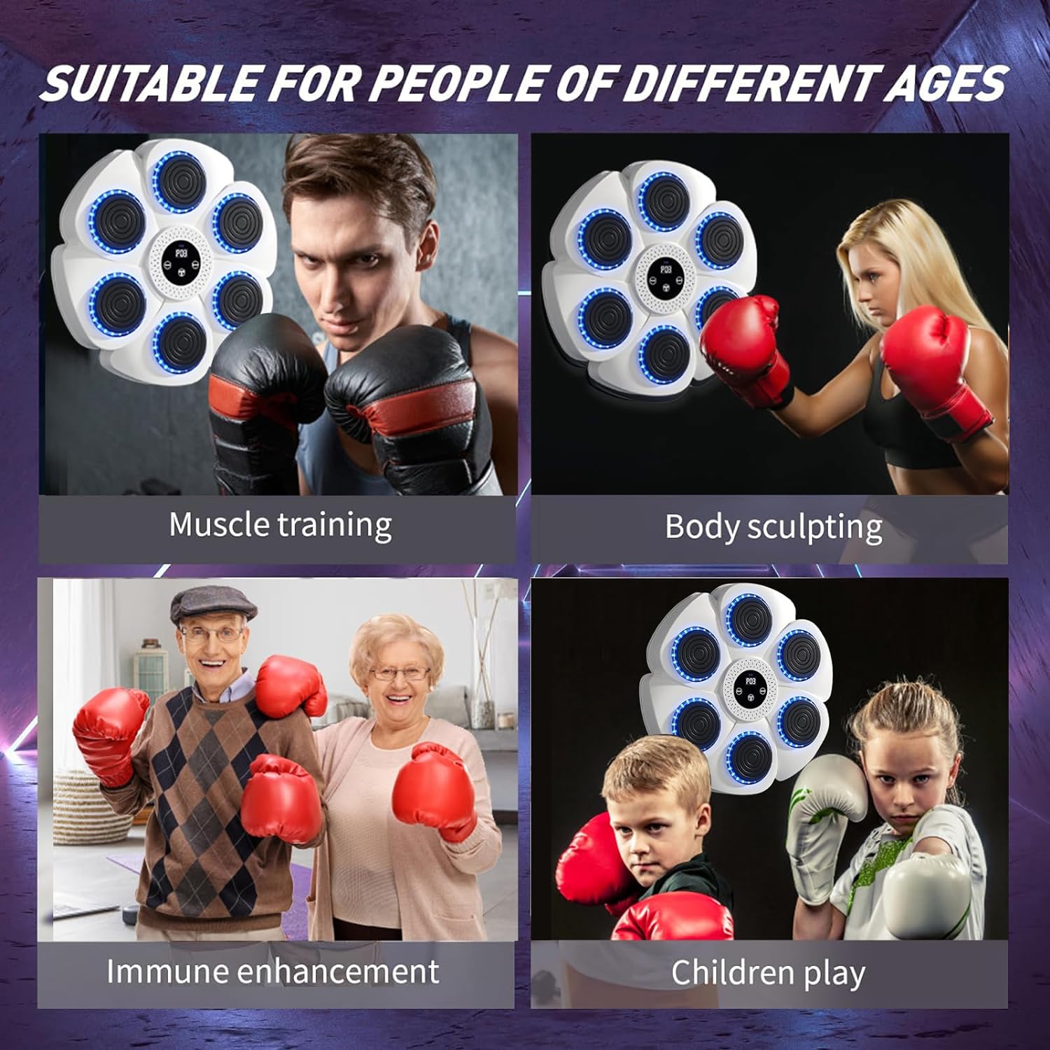 DeerRun® Smart Music Boxing Machine (Gloves and charging cable included)